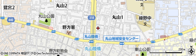 東京都中野区丸山1丁目10-10周辺の地図
