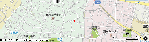 東京都あきる野市引田483周辺の地図