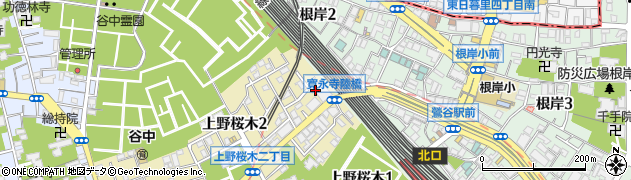 寛永寺橋周辺の地図