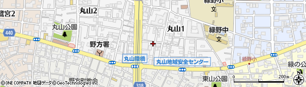 東京都中野区丸山1丁目10-11周辺の地図