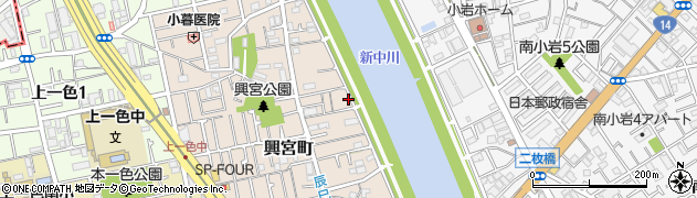 東京都江戸川区興宮町22周辺の地図