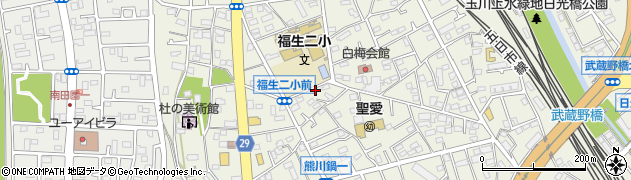 東京都福生市熊川625周辺の地図