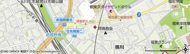 東京都福生市熊川1646周辺の地図