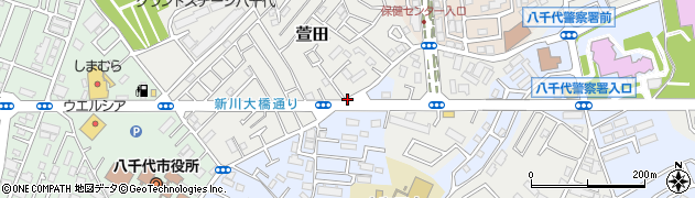 新萱田周辺の地図