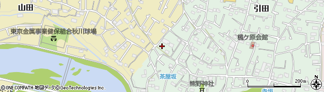 東京都あきる野市引田621周辺の地図