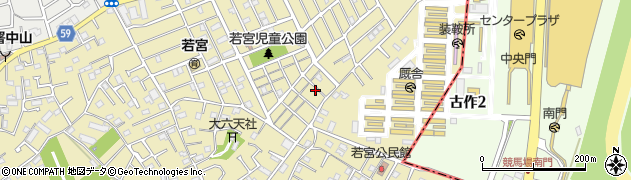 千葉県市川市若宮周辺の地図