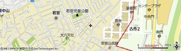 千葉県市川市若宮周辺の地図