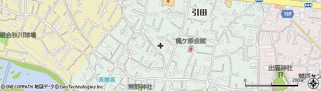 東京都あきる野市引田582周辺の地図
