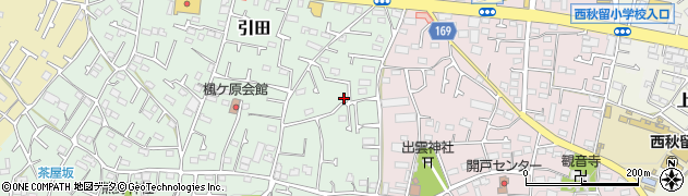 東京都あきる野市引田462周辺の地図