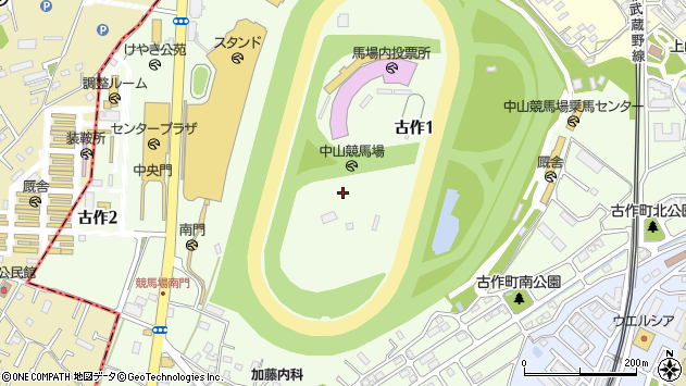 〒273-0037 千葉県船橋市古作の地図