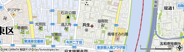 東京都台東区橋場1丁目17-2周辺の地図