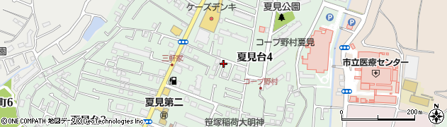 千葉県船橋市夏見台周辺の地図