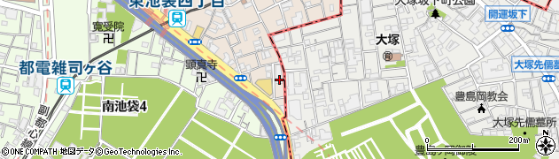 東京都豊島区東池袋5丁目3周辺の地図