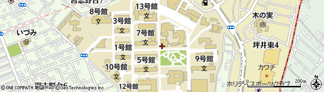 日本大学理工学部船橋校舎　管財課周辺の地図