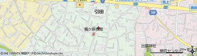 東京都あきる野市引田520周辺の地図