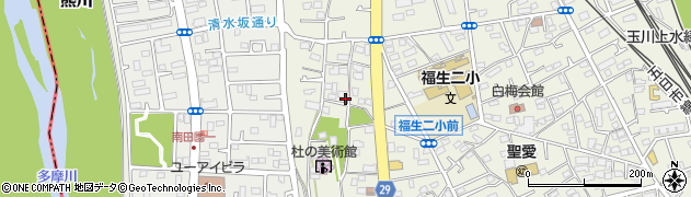 東京都福生市熊川698周辺の地図