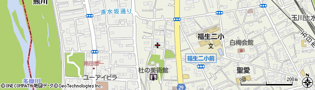 東京都福生市熊川698-4周辺の地図