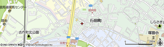 千葉県船橋市行田町周辺の地図