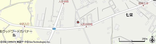 千葉県富里市七栄203-25周辺の地図