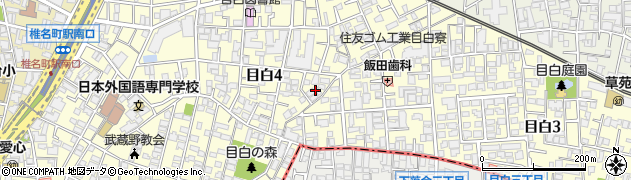 東京都豊島区目白4丁目周辺の地図
