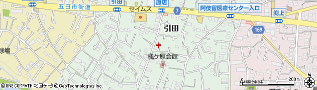 東京都あきる野市引田526周辺の地図