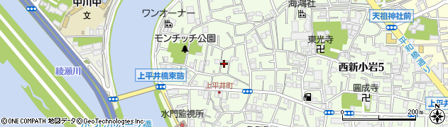 東京都葛飾区西新小岩5丁目6-2周辺の地図