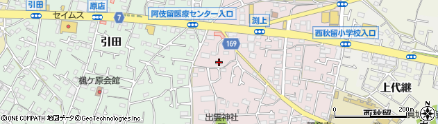 東京都あきる野市渕上269周辺の地図