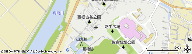 千葉県佐倉市城内町周辺の地図