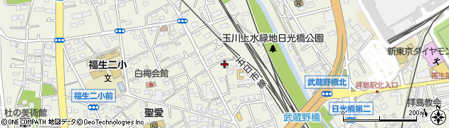 東京都福生市熊川517周辺の地図