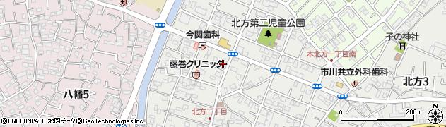 京葉銀行北方支店周辺の地図