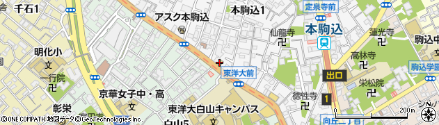 セブンイレブン文京本駒込１丁目店周辺の地図