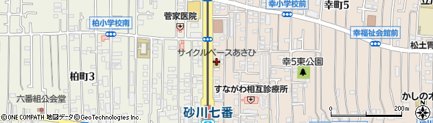 サイクルベースあさひ立川幸店周辺の地図