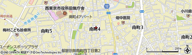 東京都西東京市南町周辺の地図