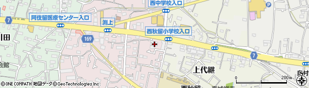 東京都あきる野市渕上224周辺の地図