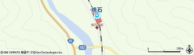 焼石駅前周辺の地図