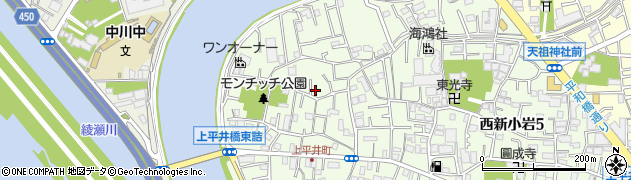 東京都葛飾区西新小岩5丁目5-22周辺の地図