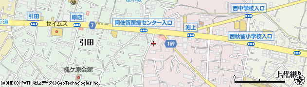 東京都あきる野市渕上266周辺の地図