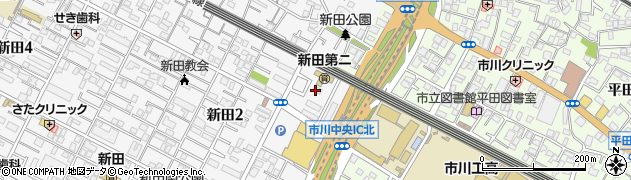 ヤクルト千葉県ヤクルト販売　市川南センター周辺の地図