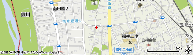 東京都福生市熊川675-2周辺の地図