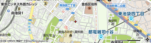 東京都豊島区南池袋2丁目周辺の地図