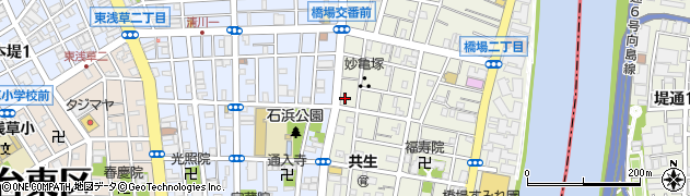 東京都台東区橋場1丁目30-3周辺の地図