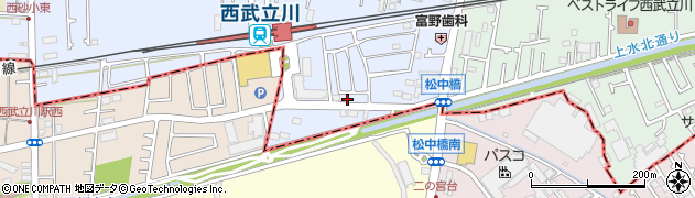 東京都立川市西砂町1丁目2-125周辺の地図