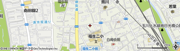 東京都福生市熊川579周辺の地図