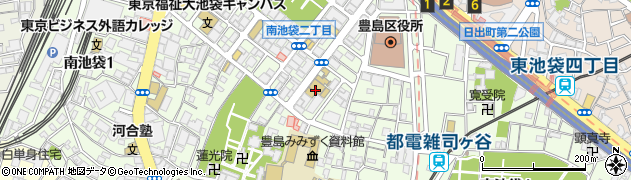 東京都豊島区南池袋周辺の地図