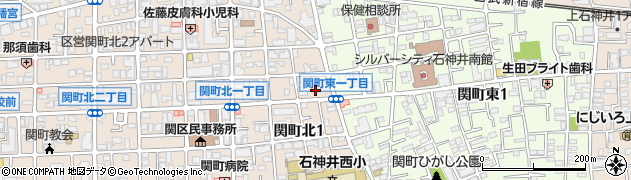 東京都練馬区関町北1丁目周辺の地図