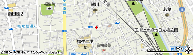東京都福生市熊川570周辺の地図