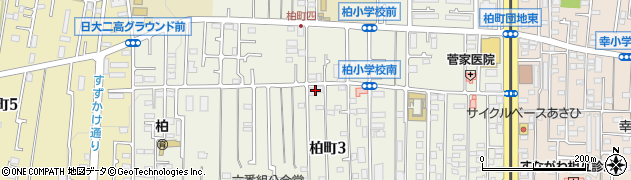 東京都立川市柏町周辺の地図