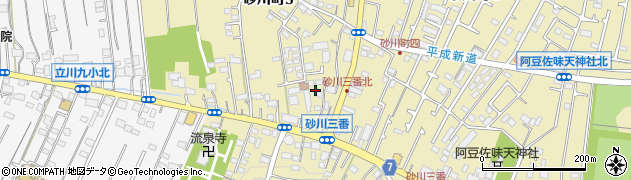東京都立川市砂川町3丁目3周辺の地図