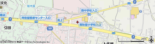 東京都あきる野市渕上183周辺の地図