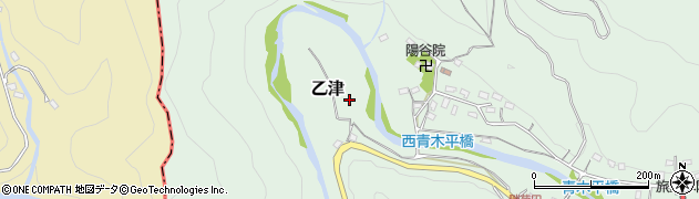 東京都あきる野市乙津908周辺の地図